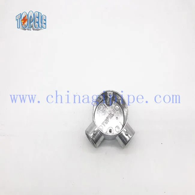 Angle Way BS 4568/BS 31 aluminium ronde doos