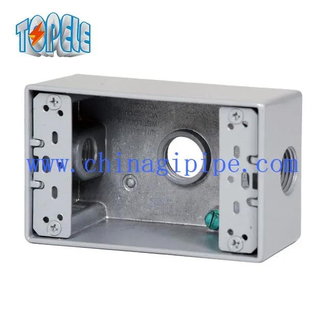 Weerbestendige schakelkasten 3-gaats een ganguitgang